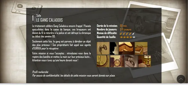 EUREKA - Page mission