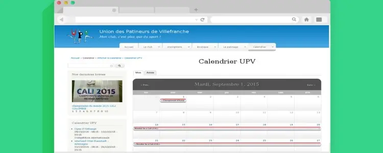 UPV - Calendriers de compétition